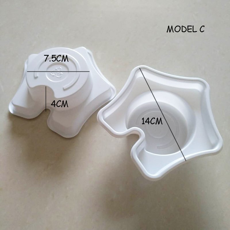 Disposable Flower Shape Snack Holder on Cup, Creative Steak Bowl, Cola Cup Holder, Fried Food Tray, Popular Take-out Tools