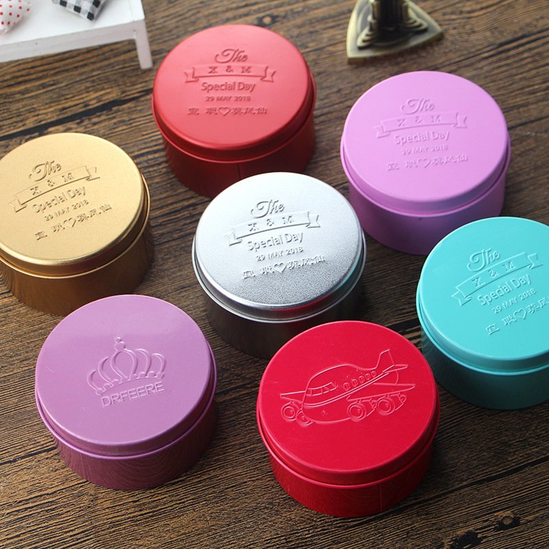 factories lid round cylindrical square Shape rectangular rectangle match king size spice metal can wedding tin box