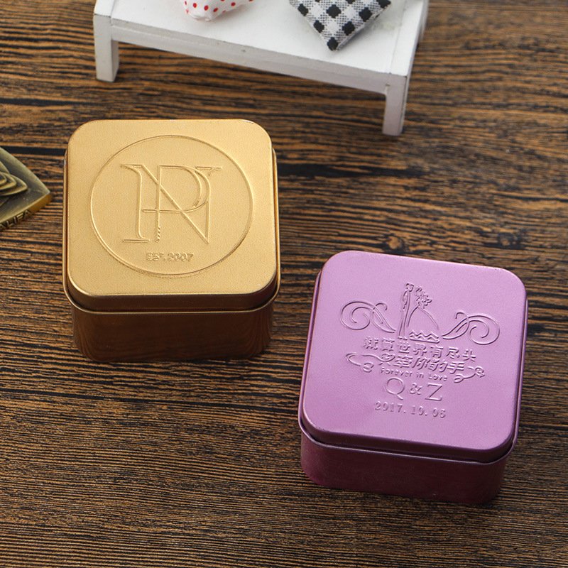 factories lid round cylindrical square Shape rectangular rectangle match king size spice metal can wedding tin box