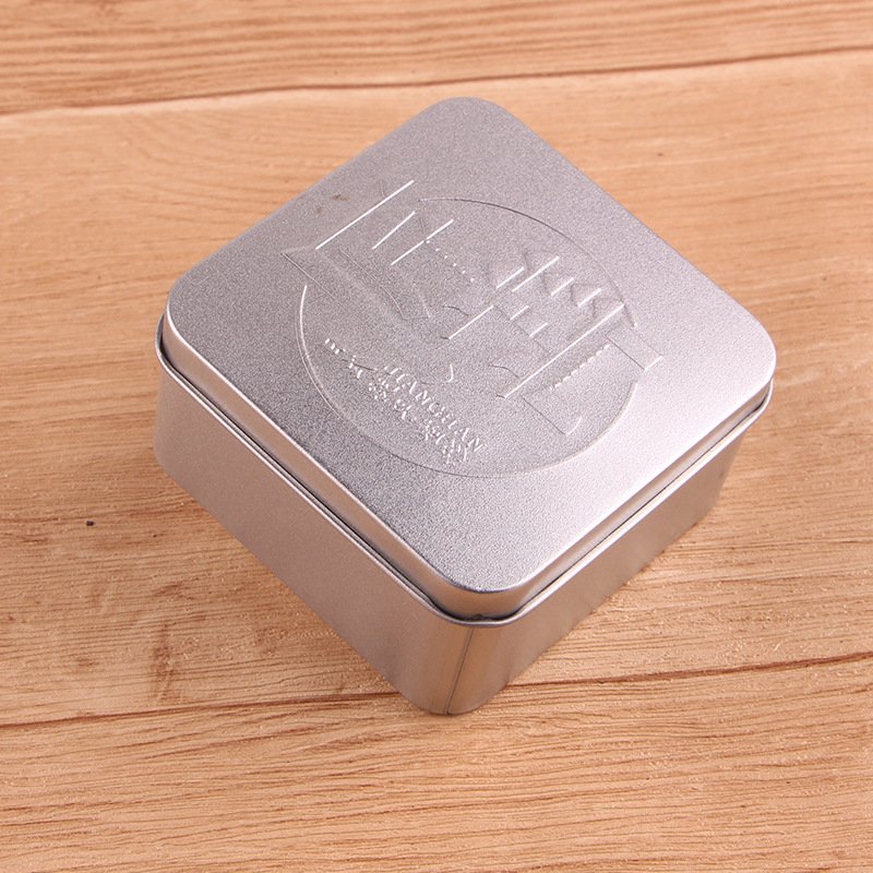 factories lid round cylindrical square Shape rectangular rectangle match king size spice metal can wedding tin box