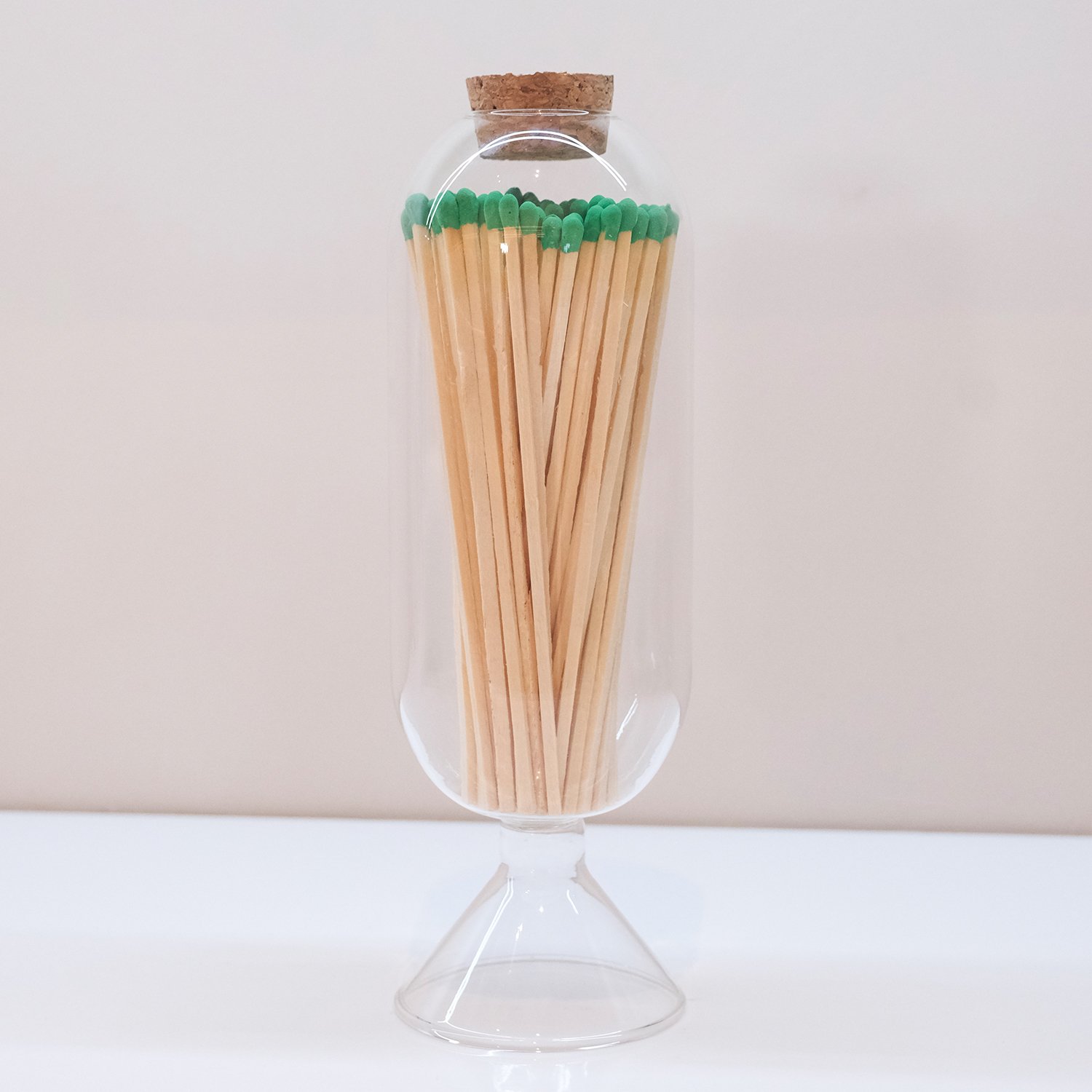 Wholesale Customized Match Decorative Custom Logo Long Wooden Stick Glass Bottle Of matches with logo