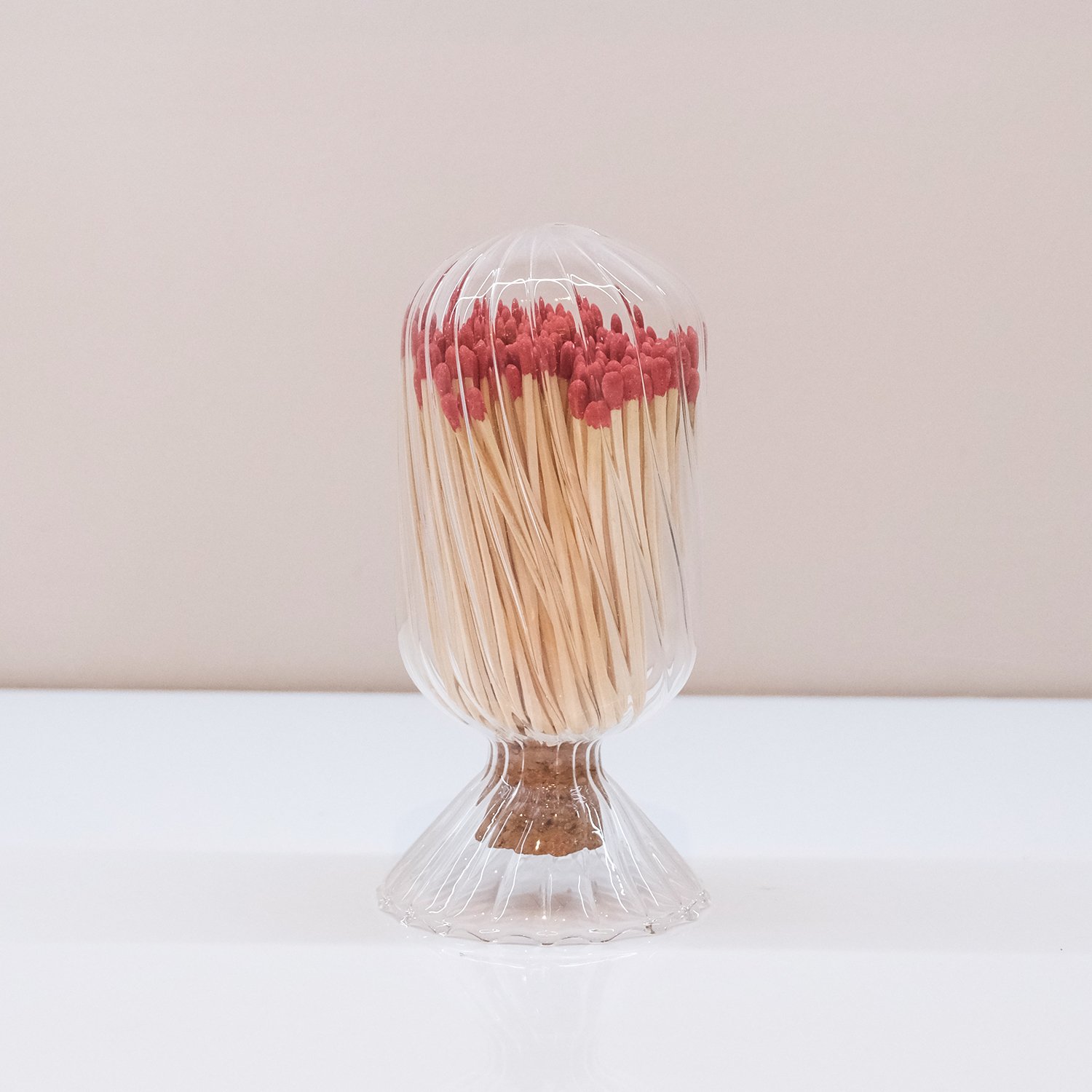 Wholesale Customized Match Decorative Custom Logo Long Wooden Stick Glass Bottle Of matches with logo