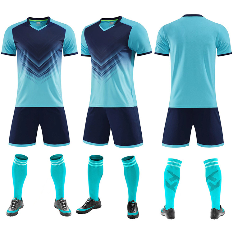 Sports Training Athletic Team Thai quality Sublimation Uniform Custom logo stripe Sport red Football Jersey Soccer Uniform