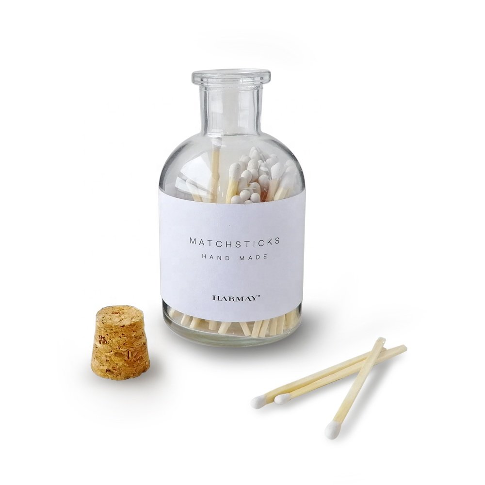 Safety custom matches glass bottle matches wooden jar matches