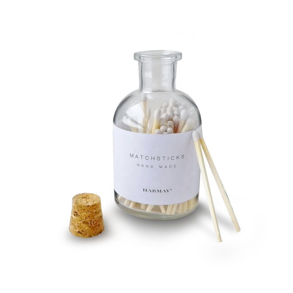 Safety custom matches glass bottle matches wooden jar matches