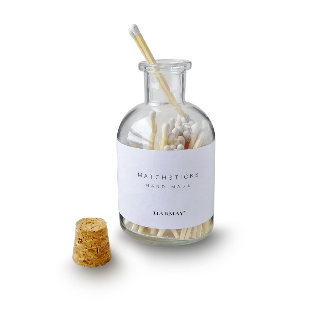 Safety custom matches glass bottle matches wooden jar matches