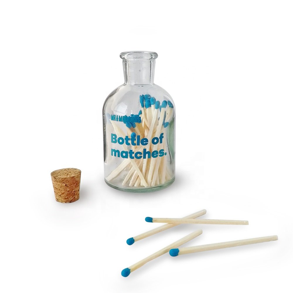 Safety custom matches glass bottle matches wooden jar matches