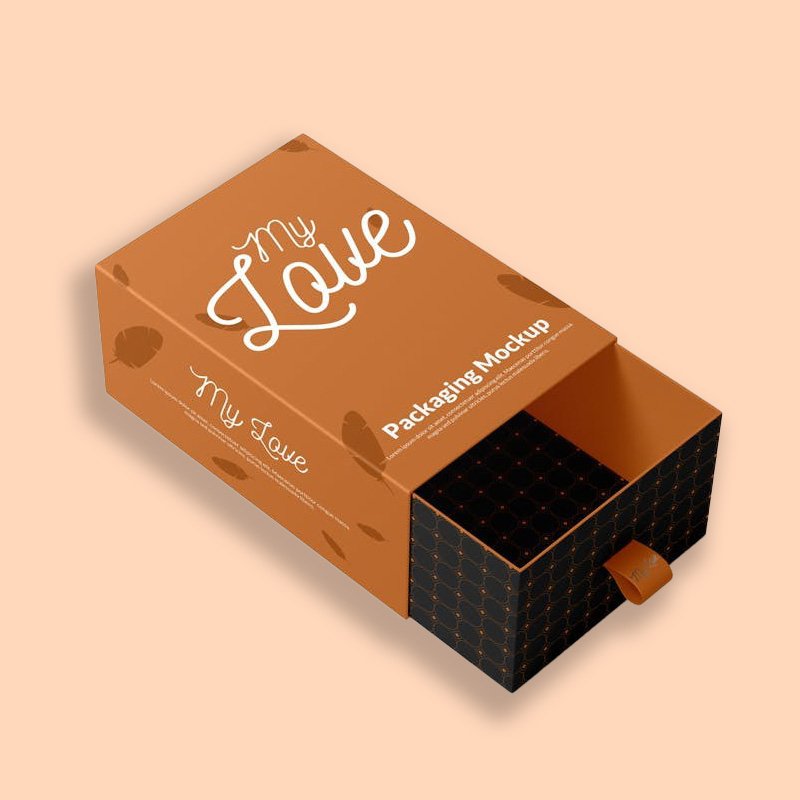 Hot Selling Customized Printed Sliding Open drawer Match Box Packaging for Cosmetic Garment Underwear Hat Clothing and Gift