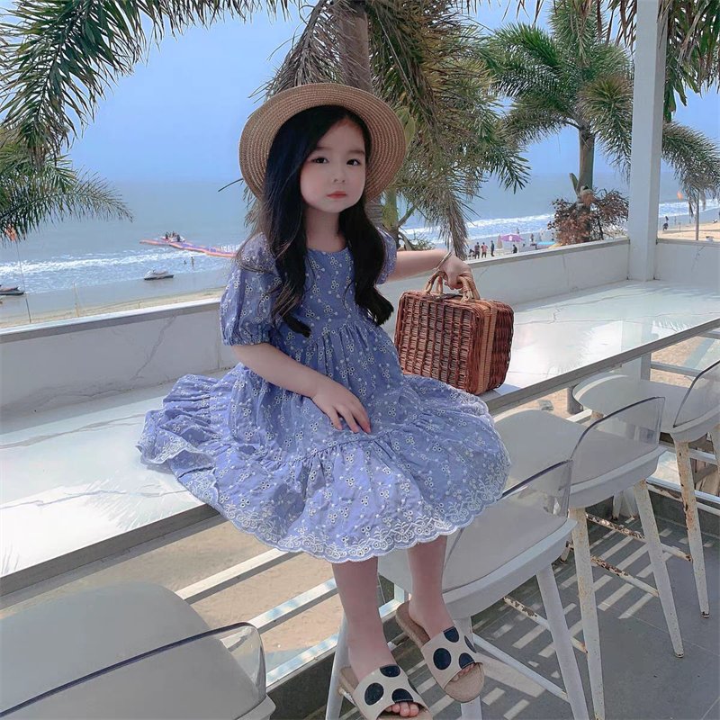 Custom New Summer Beach Dress Fashion Super Soft Fabric Mom And Me Matching Dress Summer Holiday Clothing Beach Family Clothes