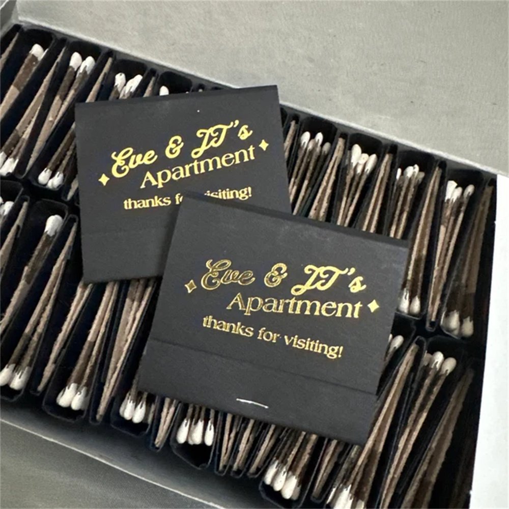 Matchbook Gifts Match Cute As Promotion Vintage Book Matchbox Wood Sticks Brown Paper Slender Matchbox Custom Paper Book Matches