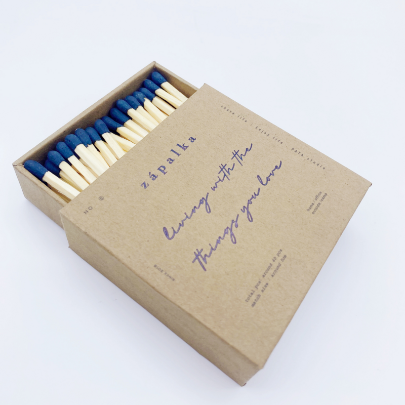 2024 Customize the box with a personalized logo Black Stick Matches 3 inch Safety Matches Holiday Birthday Christmas Matches
