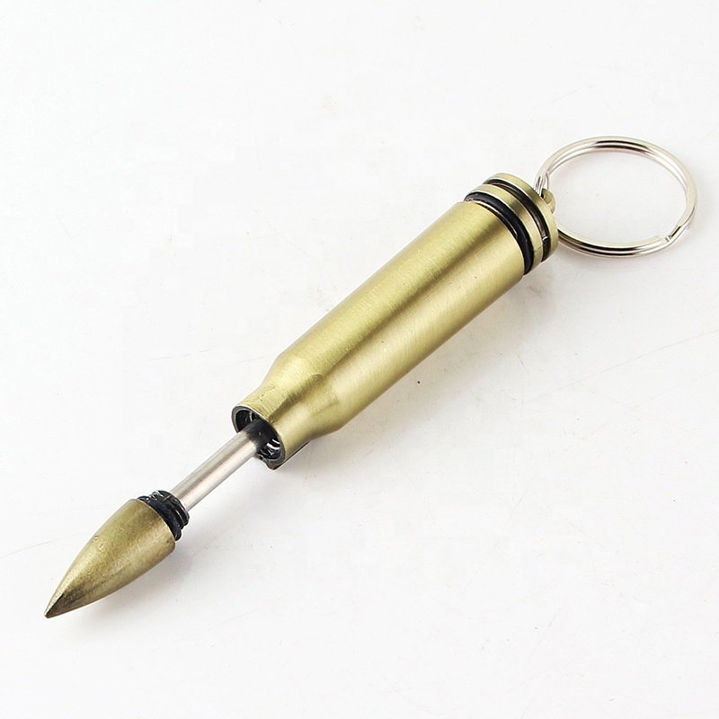 New Fashion Multiple Permanent Match Lighter Keychain Matchstick Fire Starters With Opener