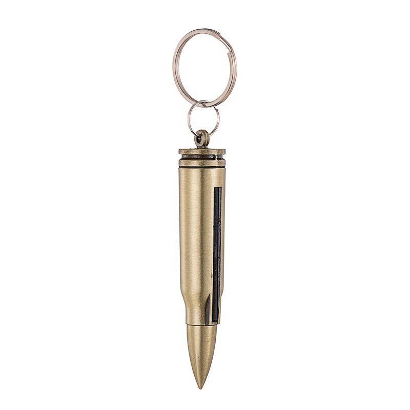 New Fashion Multiple Permanent Match Lighter Keychain Matchstick Fire Starters With Opener