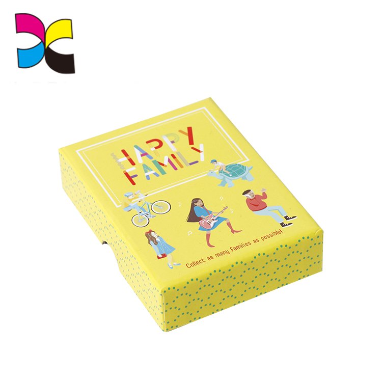 Cardboard Top And Base Box Package Cardboard Custom Paper Flash Cards Deck