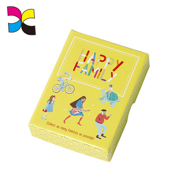 Cardboard Top And Base Box Package Cardboard Custom Paper Flash Cards Deck