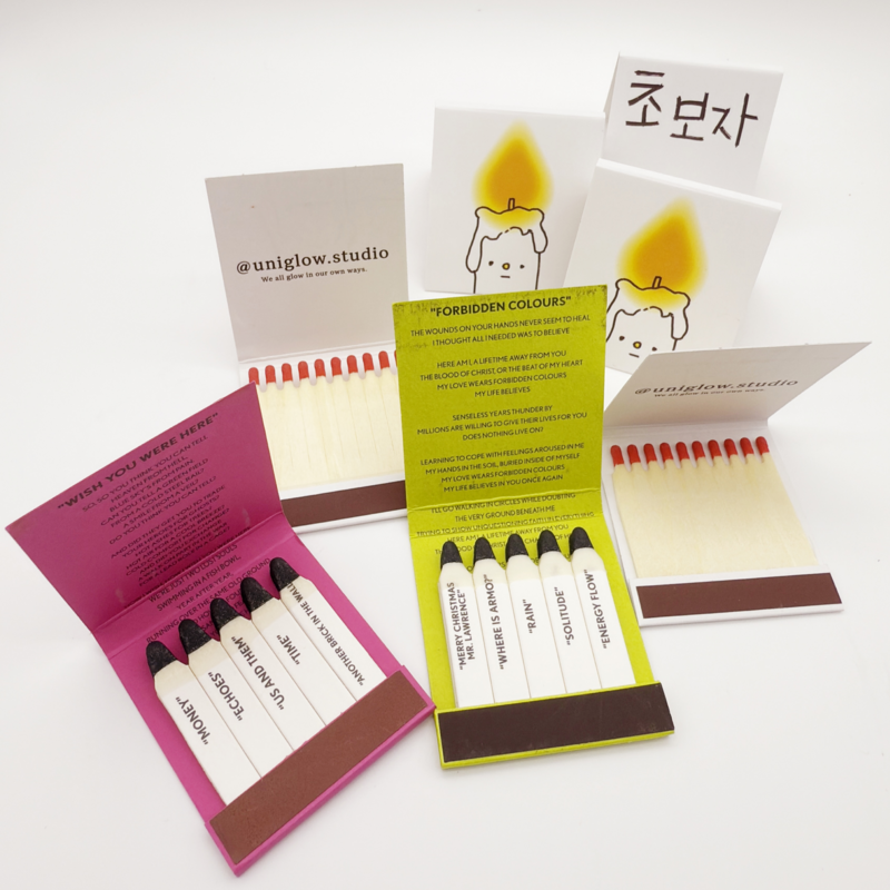 Matches Custom Paperbooks For Cigar Matchbook As Promotion Gifts Household Paper Box Match Personalized Colored Drawing Matchbox