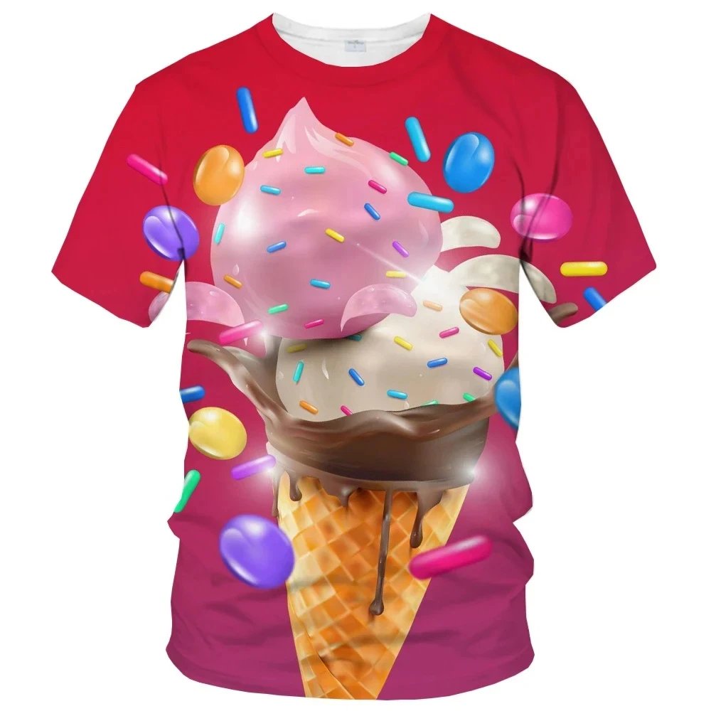Unisex Polyester Graphic T-Shirt Men's Short O-Neck Streetwear Cherry 11s Sneaker Match White Real Ones Move Silence Print Men