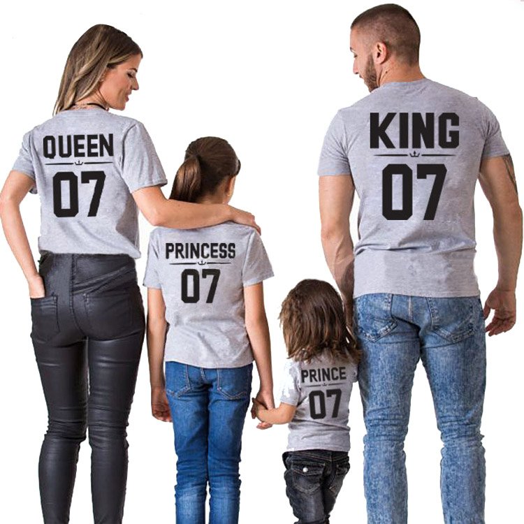 Promotion gift father and son logo tshirt family matching clothes