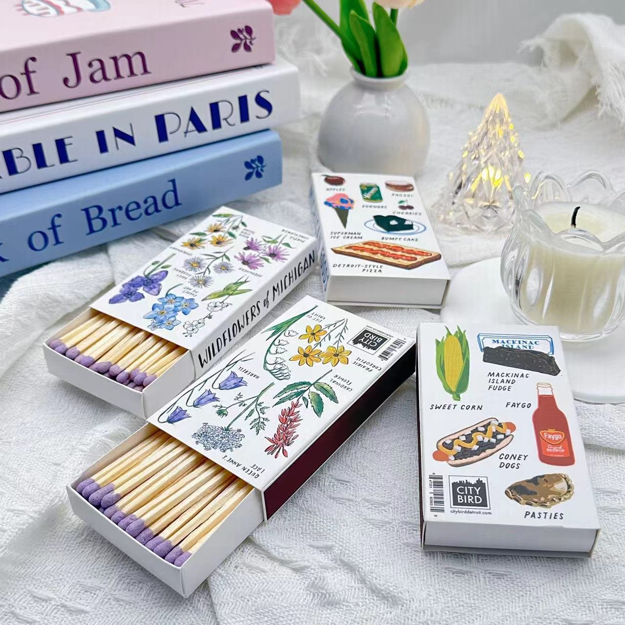 Match box customize advertising hotel 4inch wooden matches Large household box candle packing long safety fireplace matches