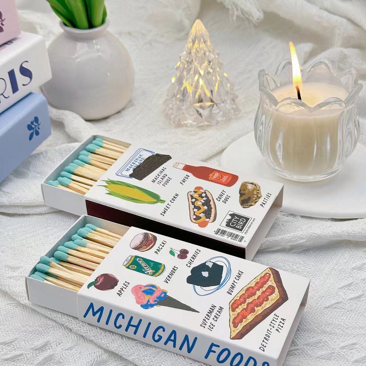 Match box customize advertising hotel 4inch wooden matches Large household box candle packing long safety fireplace matches