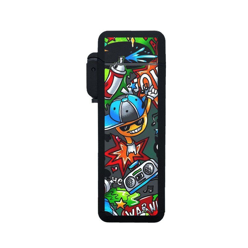 2022 New arrival display box package hot sale cheap camping custom logos windproof flip-top torch lighter