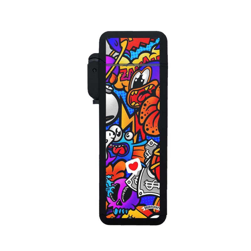 2022 New arrival display box package hot sale cheap camping custom logos windproof flip-top torch lighter