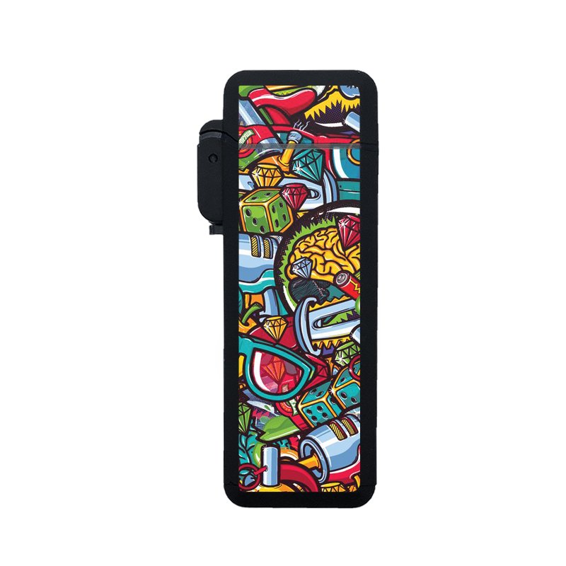 2022 New arrival display box package hot sale cheap camping custom logos windproof flip-top torch lighter