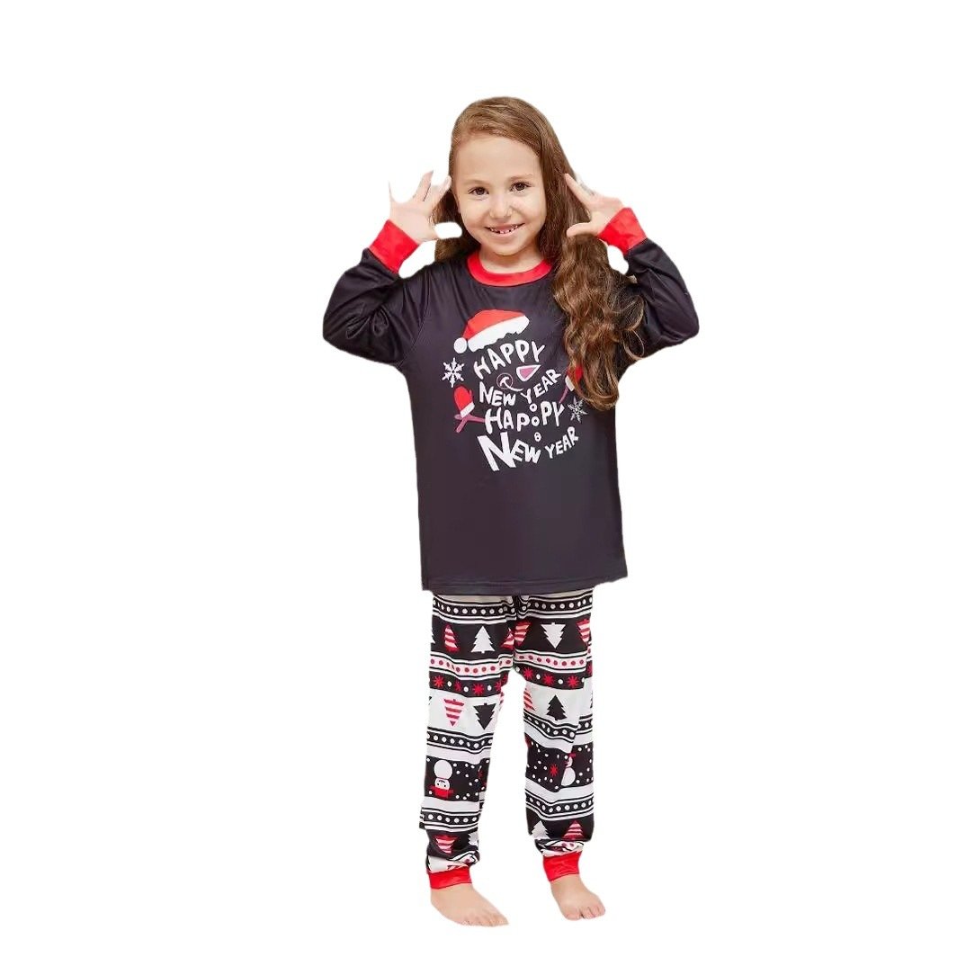 New Arrivals Matching Pajama Set Christmas Pyjamas Family Holiday Long Sleeve Sleepwear Large Size Pyjamas Women Sleepwear