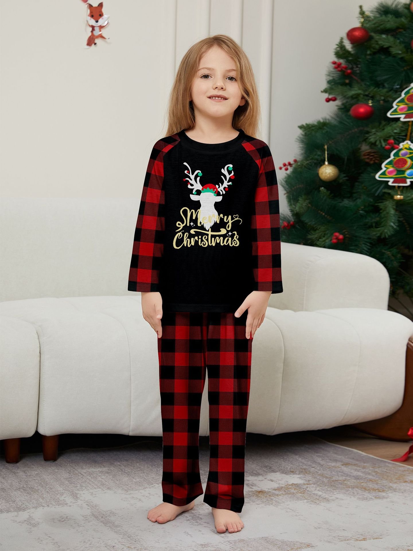 In stocks New Christmas Clothes 2024 Pyjamas Family Matching Christmas Pajamas Sets