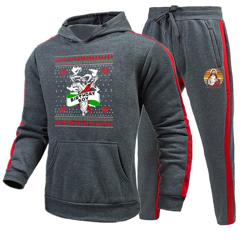 Fluffy warm mix and match Christmas athleisure suit Ready to Ship