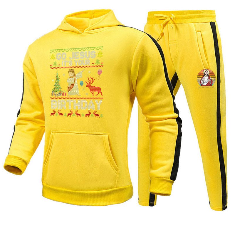 Fluffy warm mix and match Christmas athleisure suit Ready to Ship