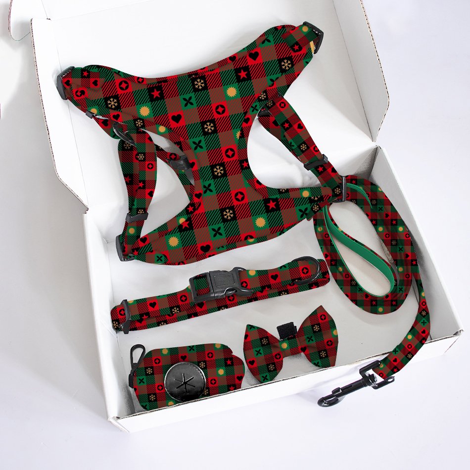 Manufacture Fashion Designers step in Dog Harness Adjustable puppy collar match rubber leash polyester Soft Air Mesh vest