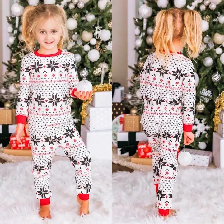 2024 New Arrival Family Casual Cute Homewear Pyjamas Set Baby Matching Christmas Pajamas Family Christmas Pajamas