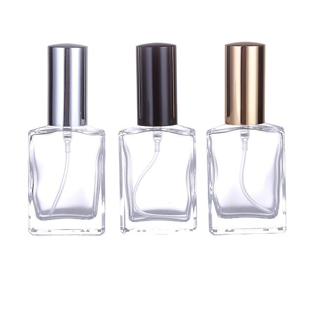 clear color empty 30ml flat Shape glass perfume Bottle Wholesaler / manufacturer
