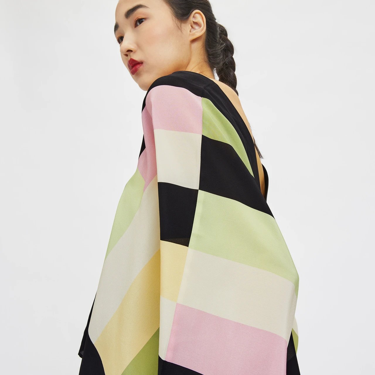 Silk Crepe Printed Coord Sets for Modest Women Casual Matching TwoPiece Set and Sleepwear Dress