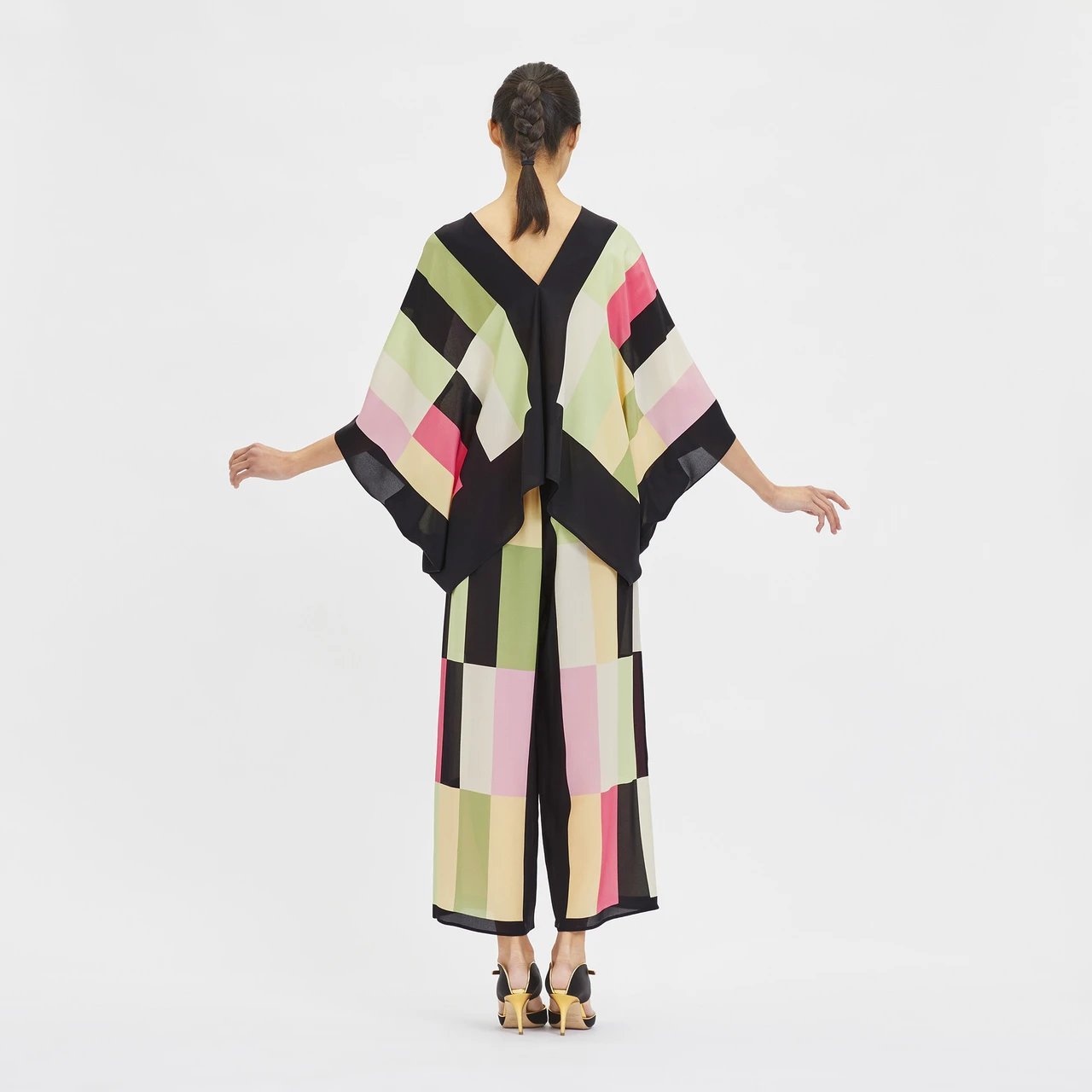 Silk Crepe Printed Coord Sets for Modest Women Casual Matching TwoPiece Set and Sleepwear Dress