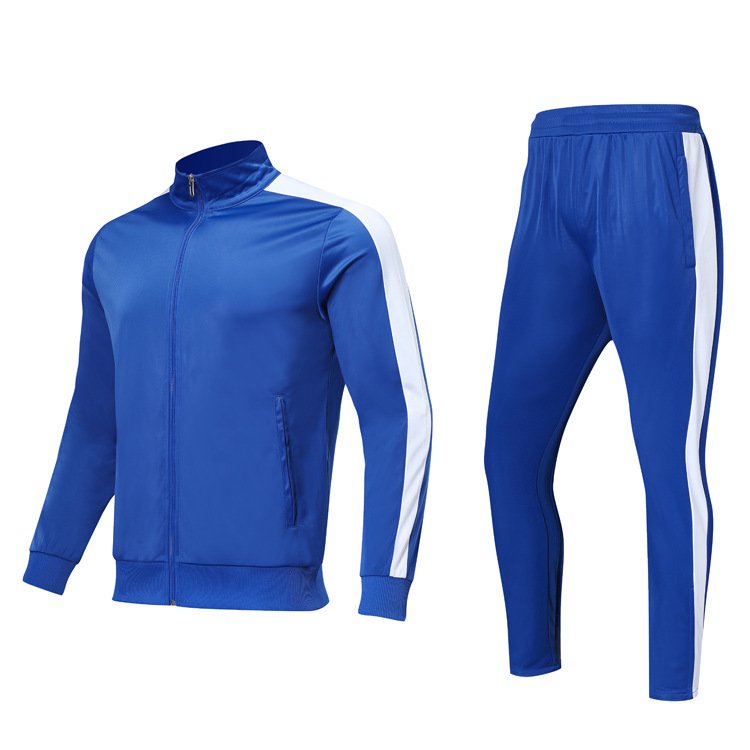 women's men tracksuit with jacket for soccer training suit football match varsity jackets youth school uniform family exercise
