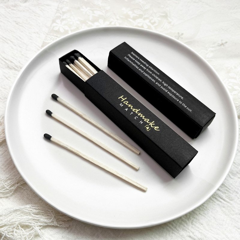 Luxury custom LOGO color matches Long pole Matchbox With Wooden bulk sales matchbox customized match boxes