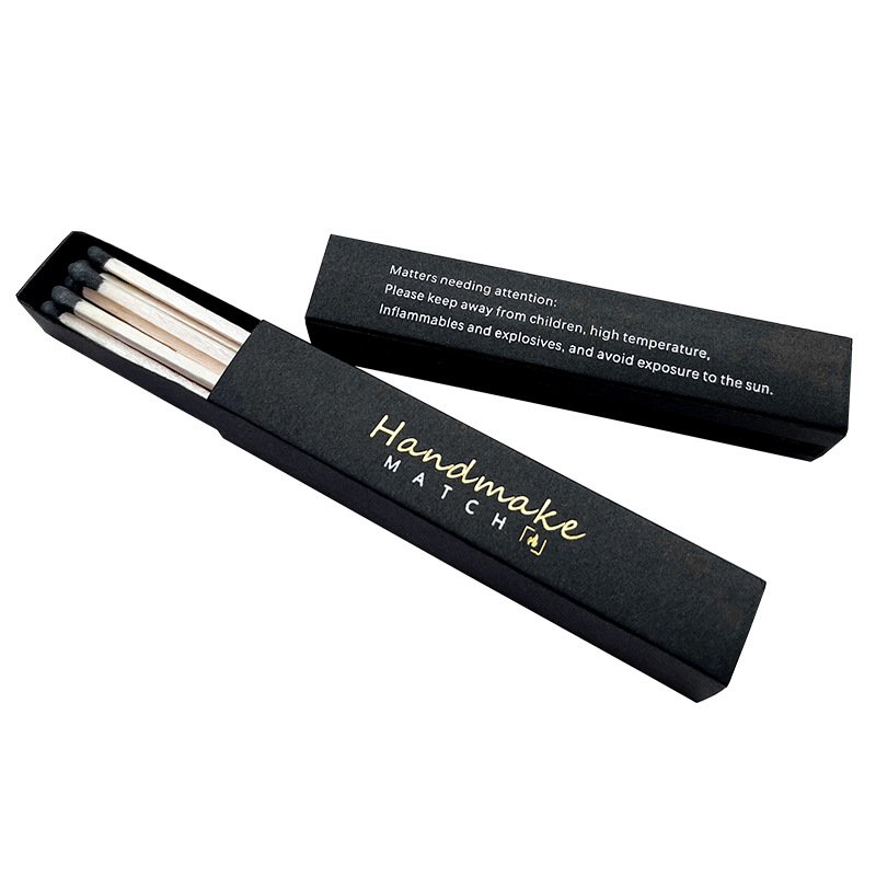 Luxury custom LOGO color matches Long pole Matchbox With Wooden bulk sales matchbox customized match boxes