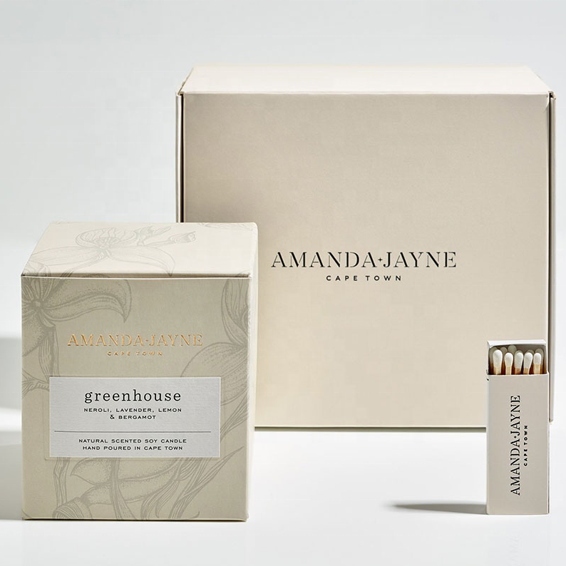 Custom Matchbox gift set Candle gift set box matches