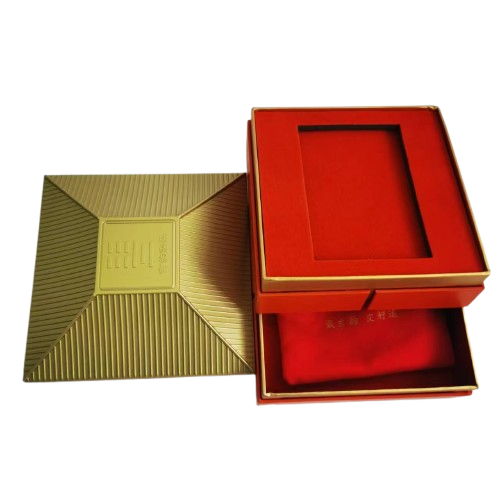 Custom High Quality Two Layers Tower Shape Paper Box For Bracelet and VIP Card Accessories Gift Box