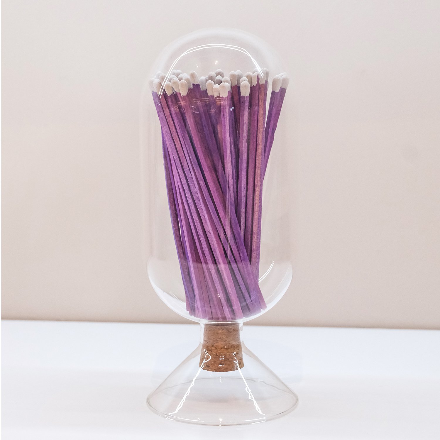 Hot Sale Customized Match Decorative Custom Logo glass matches Glass Bottle Of colored matches
