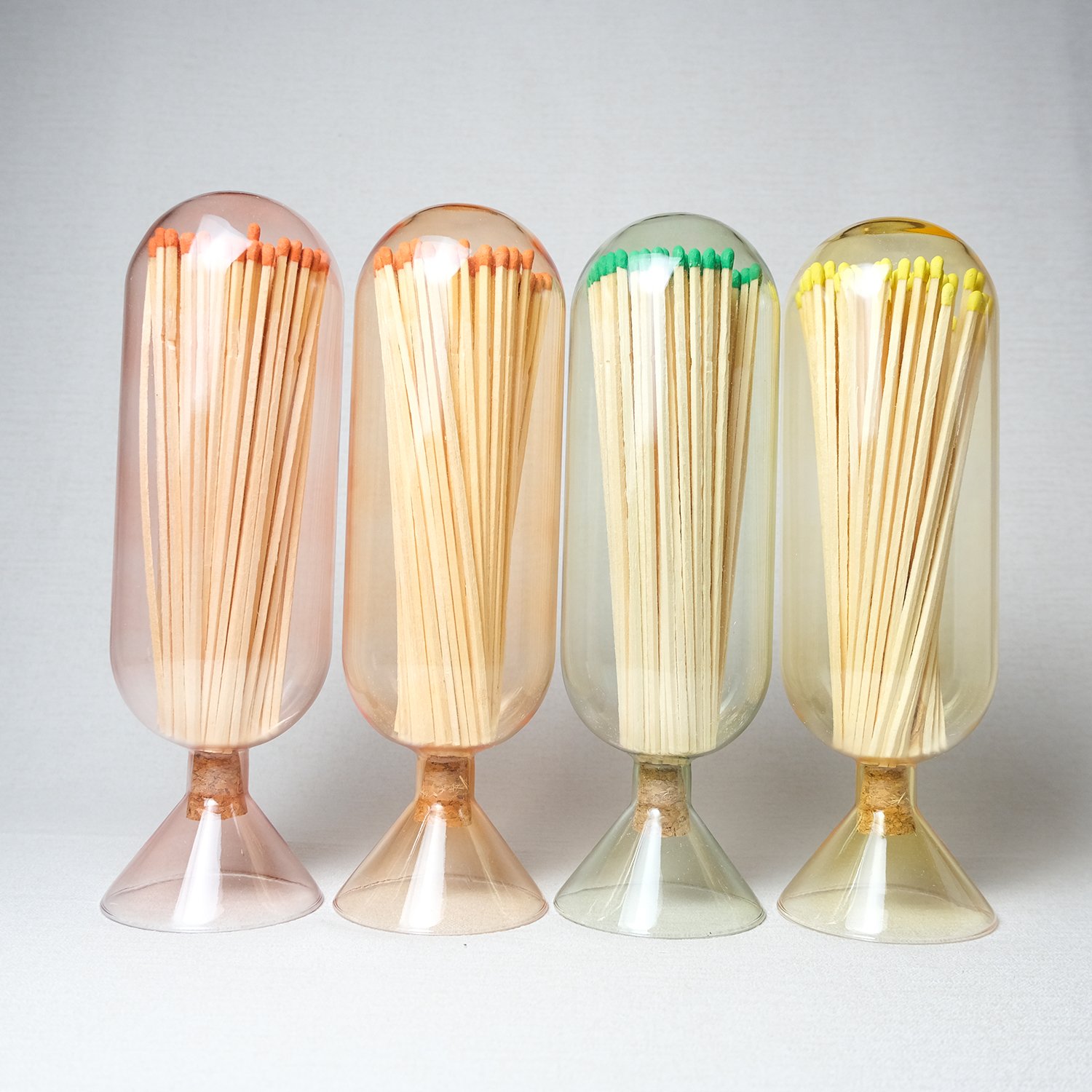 Match Decorative Custom Logo Inverted Bottle match holder with sticker