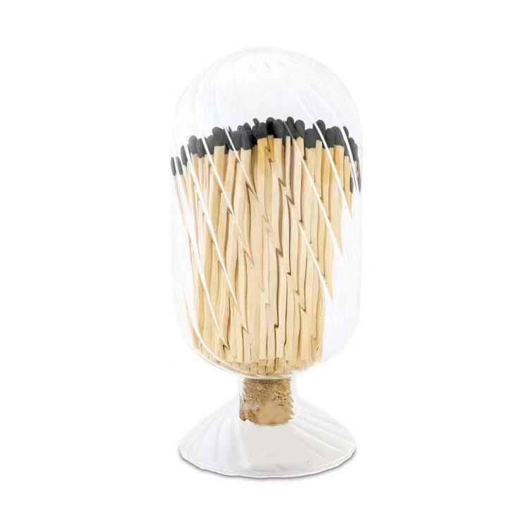 Factory sale glass bottle match wood match in glass bottle