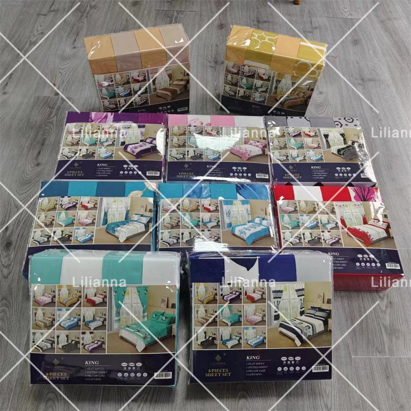 cal king size 8pc flat sheet king bed sheet cotton set microfiber bedding set with matching curtains 4pc pillow case