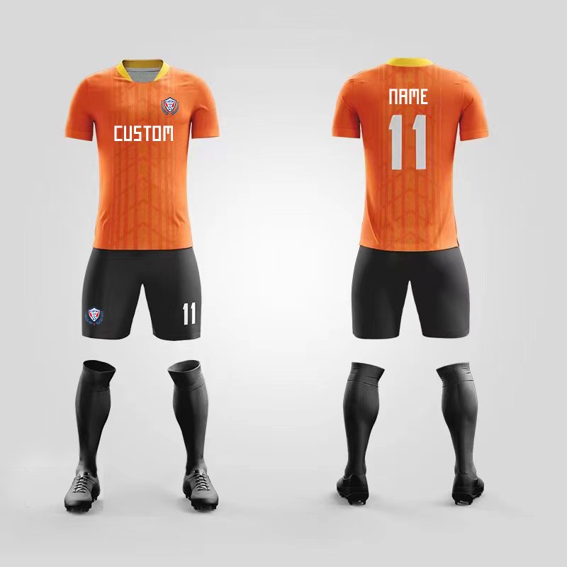 Latest Design Custom Team Name Soccer Uniform Jersey Breathable Man Football Match Training Quick Dry Soccer Jersey Set