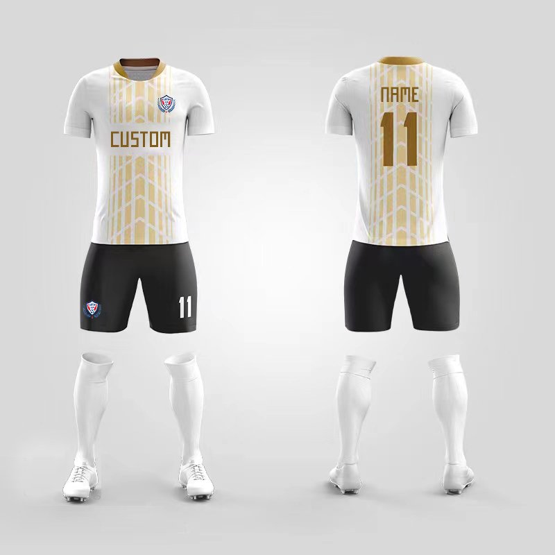 Latest Design Custom Team Name Soccer Uniform Jersey Breathable Man Football Match Training Quick Dry Soccer Jersey Set