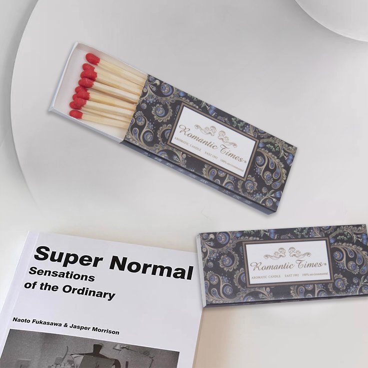 FZMATCH Wooden Match Stick Candle Matches Custom MatchBox Aromatherapy Candle Accessories Safety Matches
