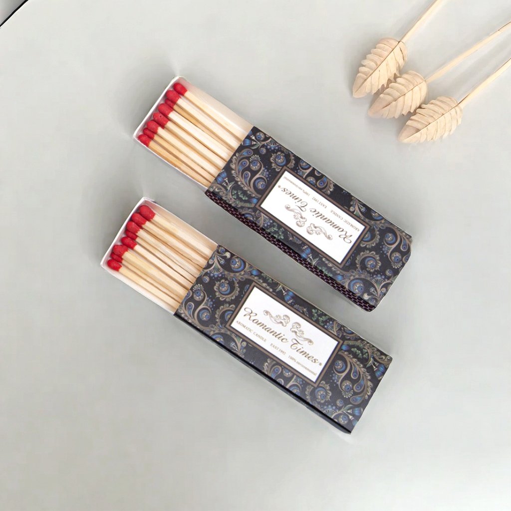 FZMATCH Wooden Match Stick Candle Matches Custom MatchBox Aromatherapy Candle Accessories Safety Matches