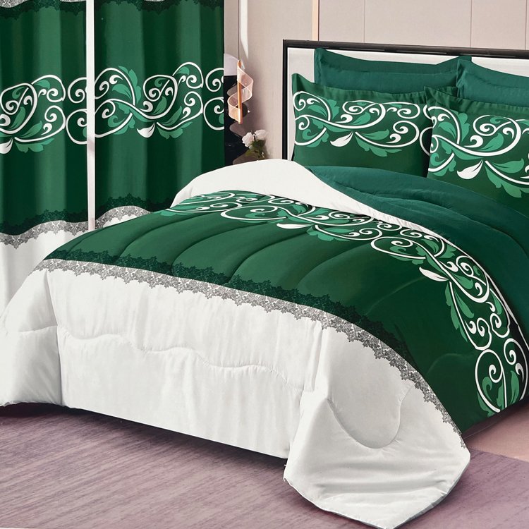 Low Moq Instock Bedding Sets With Matching Curtains Sheet